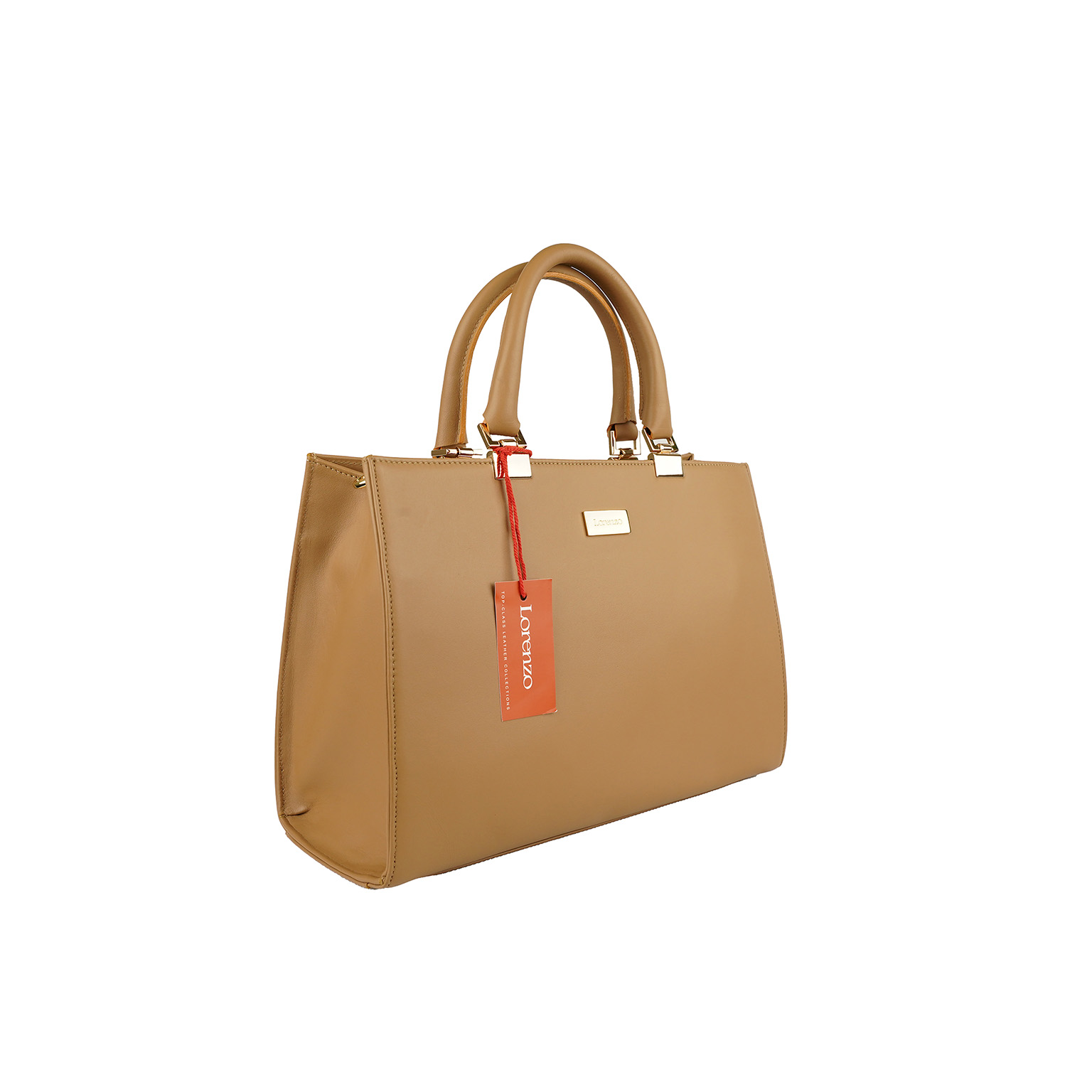 Lorenzo Beige Executive Tote Bag