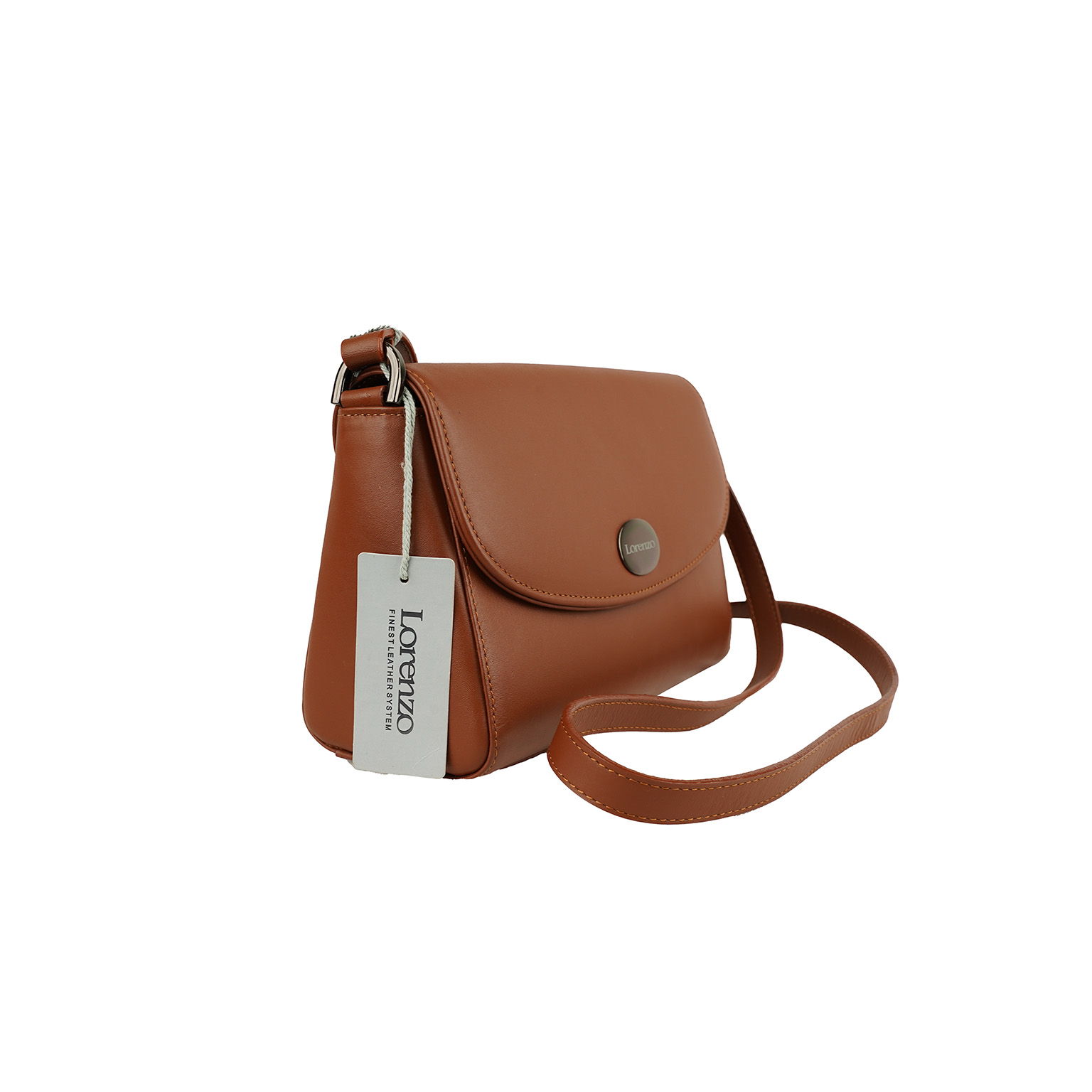Lorenzo Brown Crossbody Bag