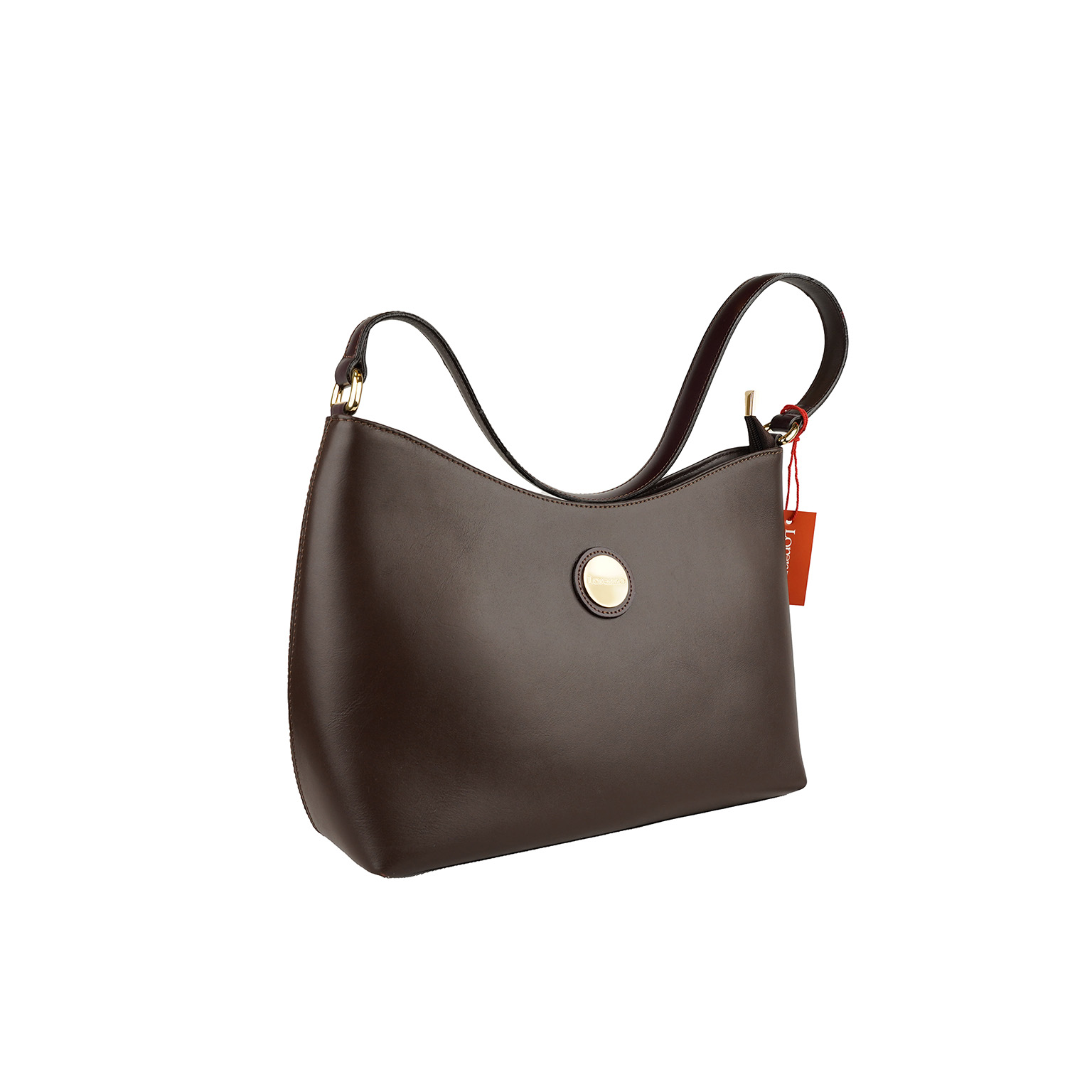 Lorenzo Dark Brown Classic Shoulder Bag