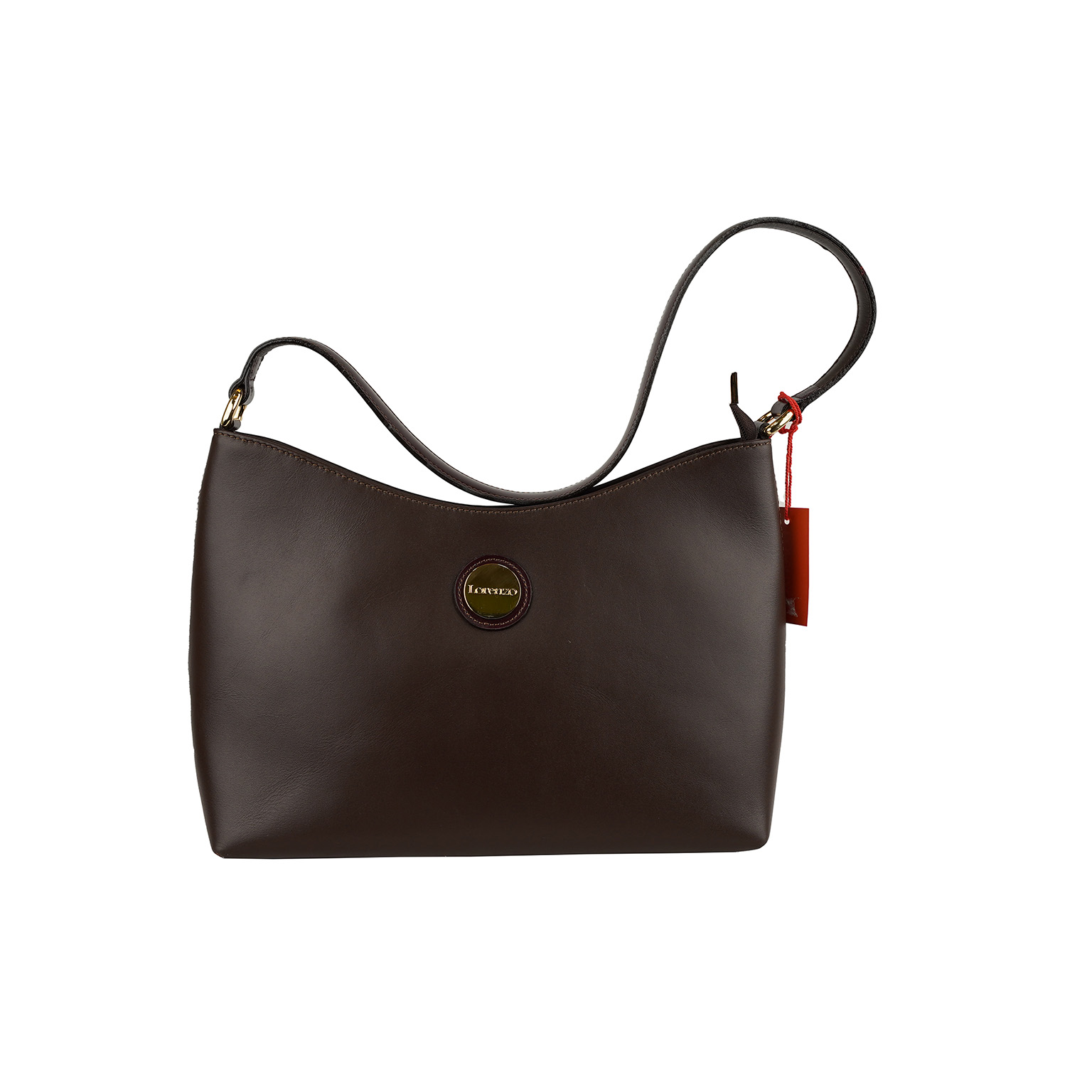 Lorenzo Dark Brown Classic Shoulder Bag
