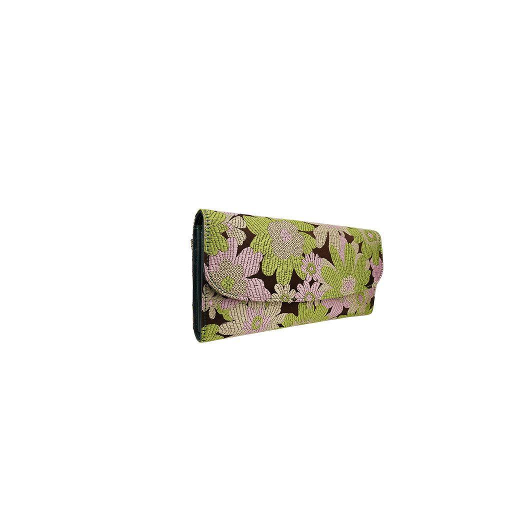 Magasin de Cuir Moss Green Long Wallet