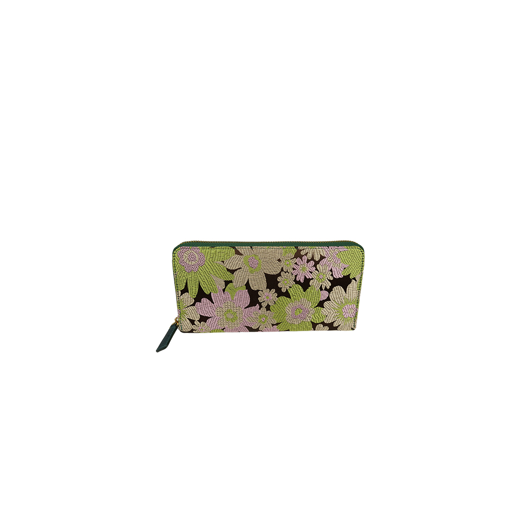 Magasin de Cuir Moss Green Zip-Around Wallet