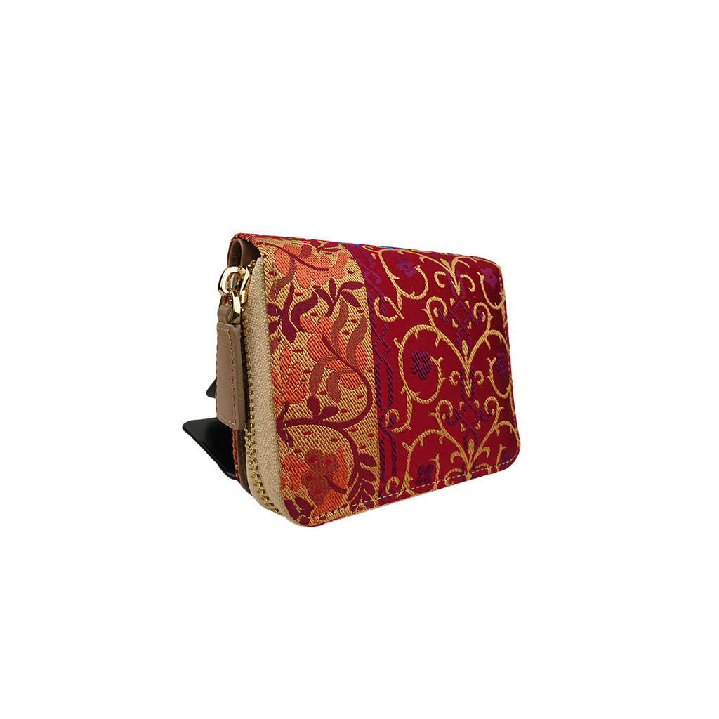 Magasin de Cuir Red Compact Wallet