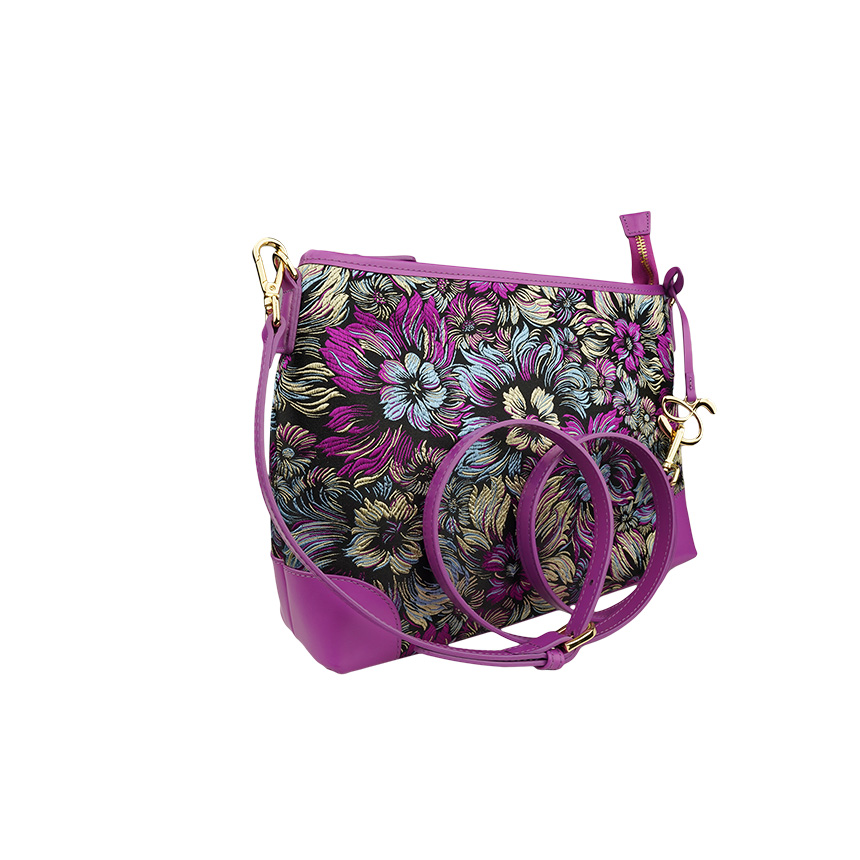 Magasin de Cuir Silk x Leather Shoulder Bag