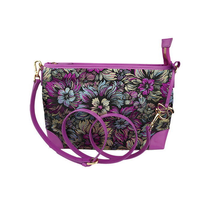 Magasin de Cuir Silk x Leather Shoulder Bag