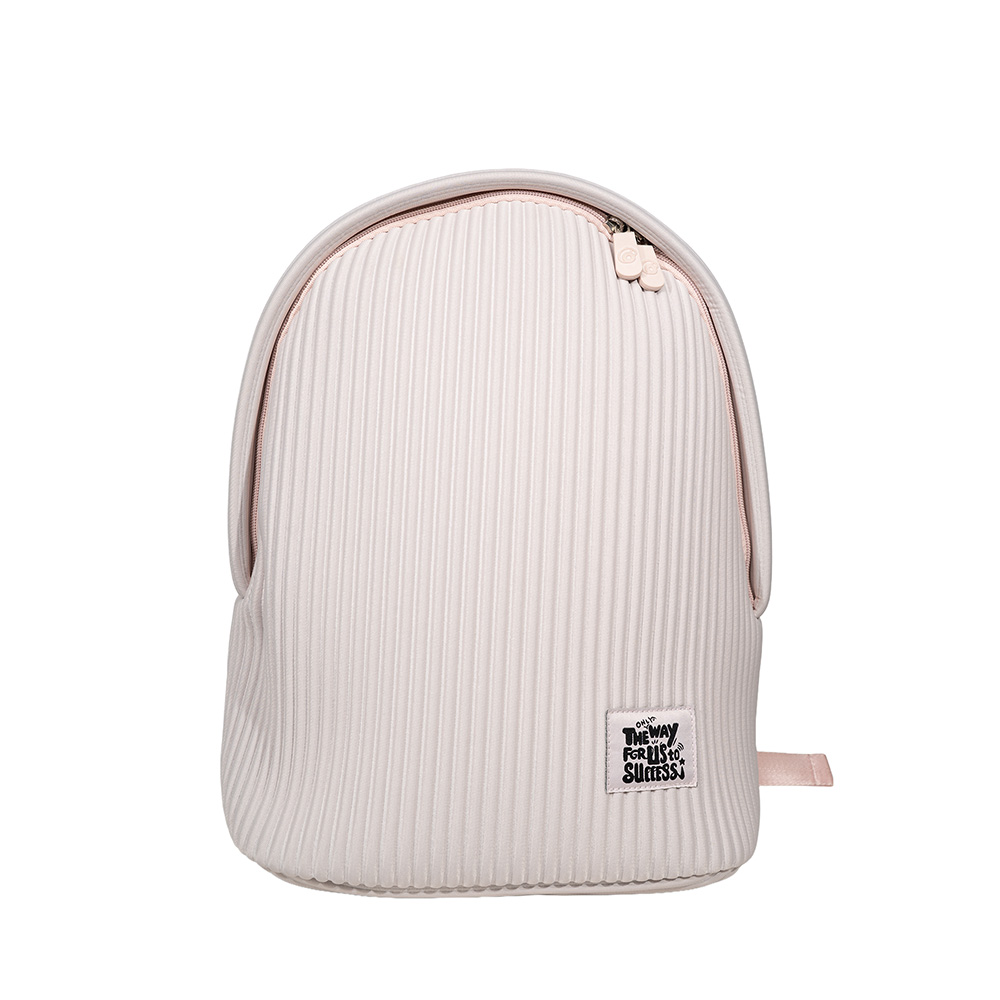 Minimalist Structured Backpack-Light Pink