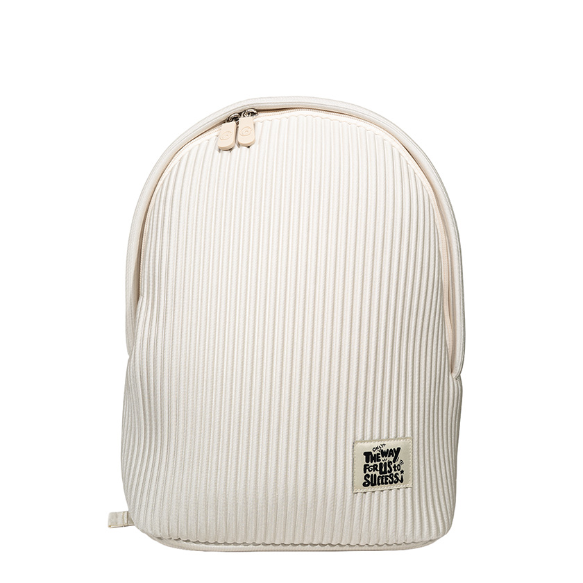 Minimalist Structured Backpack-White