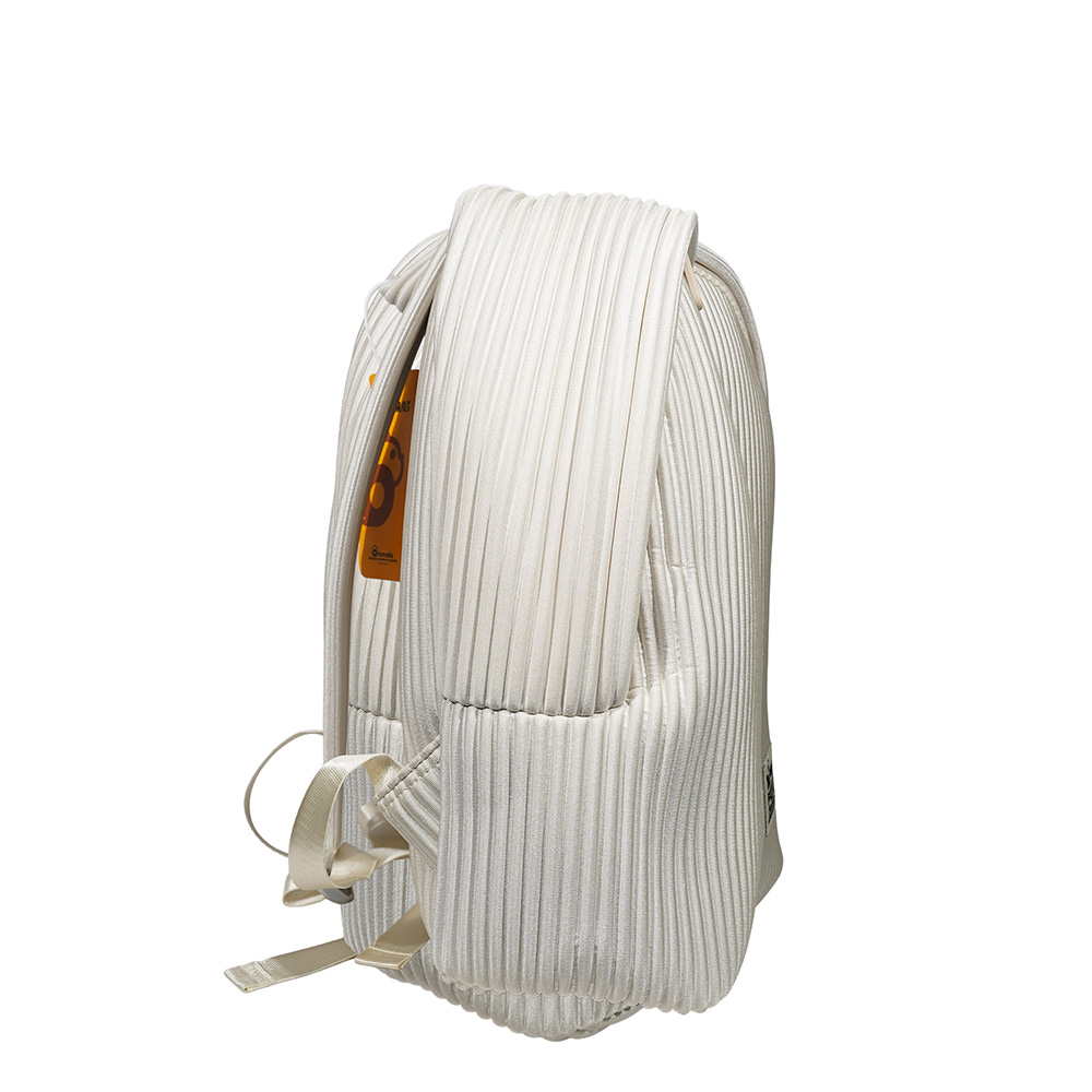 Minimalist Structured Backpack-White